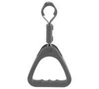 SHINEOFI Gray Triangle Handle Ring for Bus, Car, and Subway - Sturdy Triangle Hand Strap for Trash Can Lid Lifting, Fitness Hanging Grip, and Public Transport Support