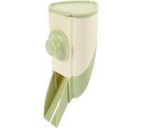 SHINEOFI Guinea Pig Feeder Hanging Pet Feeder Refillable Pp Automatic Feeding Green for Bunny Hamster Caged Pets