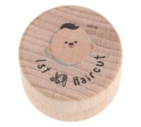 SHINEOFI Hair Keepsake Box Wood Teeth Box for Deciduous Teeth Storage for First Haircut Keepsake