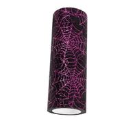 SHINEOFI Halloween Spider Web Mesh Ribbon Yards Organza Black Purple Decorative Craft Ribbon for Spooky DIY Gift Wrapping Outdoor Halloween Decorations