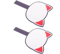 SHINEOFI Handheld Whiteboard Scoreboard 20x28cm Single-Sided Dry Erase Writing Board with Handle for Classroom Voting and Interactive Teaching 2pcs