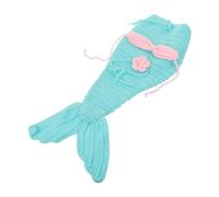 SHINEOFI Handmade Crochet Photography Props Set Newborn Costume Headband for Magical Photoshoots Soft and Whimsical Outfit for Studio Home Use
