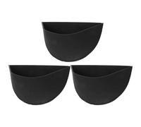 SHINEOFI Hanging Planter Basket Liners Can Be Easily Cut Felt 3pcs Half round Non Slip Fabric Liners for Garden Pots and Plants Suitable for Indoor and Outdoor Use