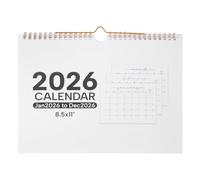 SHINEOFI Hanging Wall Calendar: 12 Months Planner Jan To Dec 2026 Decorative Calendar With Holiday Markings Large Writing Space For Daily Planning