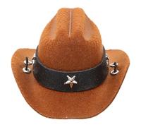 SHINEOFI Hat Design Dogs for Cats Polyester and Cowboy Pet Adjustable Material with Stylish Holiday Prop Accessory Creative Little Hat Random Color Party for Pets