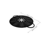 SHINEOFI Heat-Resistant Silicone Splatter Screen, Frying Pan Cover with Double Handles, Multipurpose Oil Filter and Cooling Rack for Everyday Cooking 34 X 27 CM