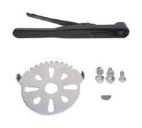 SHINEOFI Heavy Duty 4-inch Cast Iron Butterfly Valve Handle with Spring Mechanism, Industrial Water Shut Off Valve Lever for Pipeline Systems Replacement