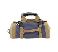 SHINEOFI Heavy Duty Canvas Tool Roll Bag Portable Organizer for Electricians Gardeners Woodworkers Quick Storage Durable Professional Carrier for Vehicle Use