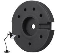 SHINEOFI Heavy-Duty Lamp Base with Plastic Weight Block Sturdy Floor and Table Lamp Accessory for Stable Home Decor Polished Smooth Surface DIY Light Chassis Replacement