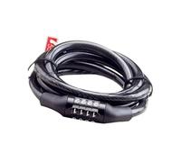 SHINEOFI Heavy Duty Push Bike Lock with Strong Password Open, Steel and Abs Material Cable Lock for Bike Wheel and Vehicle Security, for Night Use by Scooter and Bicycle Riders