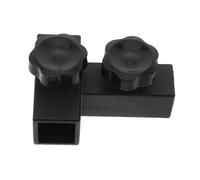SHINEOFI Heavy Duty T-Shaped Three-Way Clamp for Pet Grooming Table Arm Connector Compatible with 3/4" and 7/8" Tubes, Made of Plastic and Iron, Easy Installation and Removal for Home