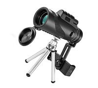 SHINEOFI High Magnification Outdoor Monocular with Tripod Phone Holder for Bird Watching Images Light Transmission Compact Design for Adults
