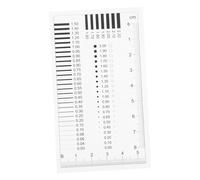 SHINEOFI High Precision Transparency Flaw Detection Ruler for Diameter Line and Crack Measurement Multifunctional Film Gauge for Spot Scratch Accurate Estimation Tool