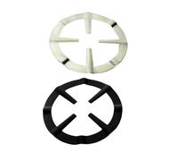 SHINEOFI Holder Grate Stove 2pcs Support Gas Coffee or Range Stand Pot Ring Rust Rack Iron Black No Balancing Smaller for Burner Hob Home Shop