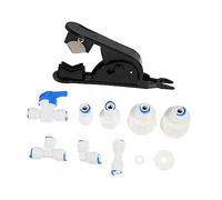 SHINEOFI Ice Maker Line Connector Kit 9pcs Water Inlet Fittings Adapter Set for Refrigerator Ice Maker Installation