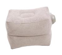 SHINEOFI Inflatable Airplane Leg Rest Pillow Adjustable Height Travel Footrest Cushion for Office Home Camping with Double Vents Comfortable Skin-Friendly Support