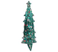 SHINEOFI Inflatable Xmas Tree Balloon Reusable Standing Foil Decoration with Quick Inflation Realistic Colorful Design for Indoor Holiday Parties and Festive Celebrations