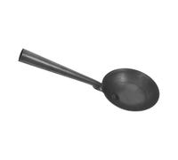SHINEOFI Iron Cleaning Spoon with Extended Handle and Deep Scoop for Plumbing Maintenance and Garden Gutter Scoop Use, Black Metal Construction Mud Cleaning Shovel for Tanks and Catch