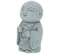 SHINEOFI Japanese Buddha Statue Sculpture in Bluestone Sand Intricate Design for Desk Or Table, Creating Peaceful Ambiance and Spiritual Significance Indoor Home Decor