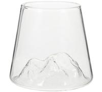 SHINEOFI Japanese Style Fuji Mountain Large Glass Coffee Mug, Water Cup, Orange Juice Container, 1pcs Drinking Glass for Breakfast and Hot Beverages