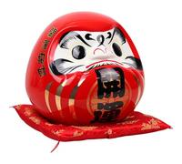 SHINEOFI Japanese Wishing Traditional Egg Figurine Porcelain Ceramic Wealth Statue Desktop Mascot Japanese Culture Home Decor Random Style