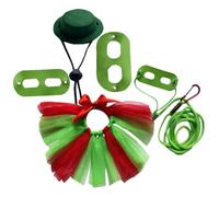 SHINEOFI ```json ( Data [ Lizard Harness Leash Christmas Style Gauze Felt Material Comfortable Creative Design Increases Activity Radius Assorted