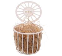SHINEOFI Jute Safe Nesting Bird Storage to Material Basket with Small Including and Bedding and Easy Clean Pet Birds Canaries Hummingbirds for Breeding
