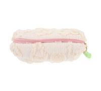 SHINEOFI Kawaii Pencil Case with Heart Pattern, Soft Fleece Material, Large-Capacity Pen Pouch for Spacious Organisation, Portable and Stylish Stationery Holder for Student Desk and School