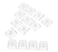 SHINEOFI Keycap Set for Mechanical Gaming Keyboards, 20pcs High Transparency Backlit Replacement Key Caps for Gamers Compatible with Mechanical Switches