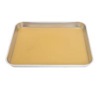 SHINEOFI Laboratory Dissecting Tray Stainless Steel with Integrated Wax Base Suitable for Multiple Sample Analysis in Biology Classes