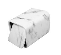 SHINEOFI Large Capacity Marble Pattern Trash Can with Lid Plastic Garbage Bin for Bathroom Office Hotel Guesthouse Stylish Square Waste Container for Home and Garage