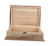 SHINEOFI Large Decorative Book Shaped Storage Box Wooden Lid Box Wooden Unfinished for Organising Books Home or Office Decorative Accessory