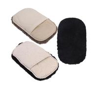 SHINEOFI Large Thick Shoe Polishing Gloves before Random Color 3pcs Made of Sponge and Fleece with Outstanding Polishing Effect, Extends Lifespan, for Organizing Leather Goods for