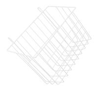 SHINEOFI Large White Cast Iron Rabbit Hay Feeder Basket with Smooth Surface for Cage Hanging Practical Guinea Pig Rack and Small Animal Food Container Suitable for Rabbits Hamsters Birds