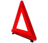SHINEOFI LED Folding Emergency Warning Triangle Stand for Car Roadside Safety with Reflective Light, Tripod Road Flasher for Night Breakdown and Traffic Hazard Sign (battery Not Included)