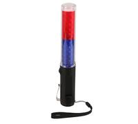 SHINEOFI LED Traffic Wand Rechargeable Red Blue Light Luminous Stick for Traffic Control Plastic Safety with Enhanced Visibility for Road and Event Management