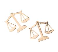 SHINEOFI Libra Scales Brooches 2pcs Alloy Collar Brooch Set Featuring Justice and Fairness Design for Suit Dress Scarf Backpack