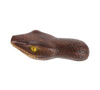 SHINEOFI Light Brown Floating Fake Snake Decoy for Garden Pool Floating Ornament Outdoor Water Deterrent Creative Zodiac Snake Figurine for Patio and Field Decorations