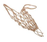 SHINEOFI Macrame Wine Bottle Net Sleeve Made of Sturdy Jute with Versatile Design and Easy Handling, Beige Wine Jar Packaging Bag for Travel and Different Occasions