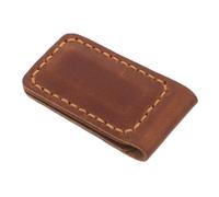 SHINEOFI Magnetic Data Cable Storage Clip Leather Wallet Organizer for Men Front Pocket Money Clip Cable Management Book Mark Feature