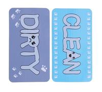 SHINEOFI Magnetic Dishwasher Sign Dual-sided Cleaning Indicator Abs Material and Easy One-hand Flip Function for Home Kitchen Or Laundry Room