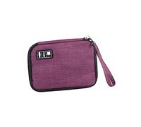 SHINEOFI Magnetic Organized Cable Bag Cable Management Storage Digital Product Storage Pouch Earphone Holder Data Bags Wear-Resistant PVC Multi-Compartment Electronics Organiser