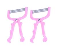 SHINEOFI Manual Facial Hair Remover Threading Tool Practical Hair Epilator 2pcs Set with Stainless Steel and Abs Material the Root for Women