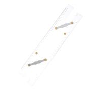 SHINEOFI Marine Parallel Ruler 450mm Acrylic Navigation Measuring Ruler for Nautical Chart Drawing and Coastal Piloting