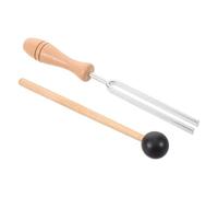 SHINEOFI Meditation Tuning Fork Set and Precise Frequency Sessions with Wooden Handle and Metal Forks for Relaxation Enhancement and Teaching for Yoga Beginners and Professionals