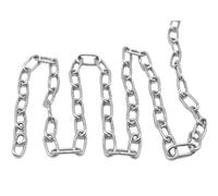 SHINEOFI Meter Stainless Steel Dog Chain Heavy Duty Pet Pulling Chain with Not to Hurt Neck Feature for Outdoor Use and Pet Control