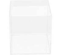 SHINEOFI Mini Acrylic Fish Tank 100x100x100mm Square Betta Aquarium Bowl for Desktop Home Decor, Household Goldfish and Turtle Aquarium, Open-top Fish Supply for Small Aquatic Pets