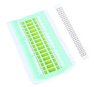 SHINEOFI Mini Cross Stitch Thread Organizer 30-Hole Plastic Embroidery Floss Holder Jelly Green for DIY Sewing Craft Projects