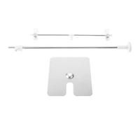 SHINEOFI Mini T-Shape Stainless Steel Backdrop Stand Frame, Adjustable Photo Background Support for Tabletop Studio and Product Photography