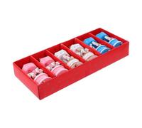 SHINEOFI Mini Wooden Merry-go-round Ornament Reusable Blue Pink White Holiday Tree Pendant for Christmas Tree Decoration, 6 Pieces Set